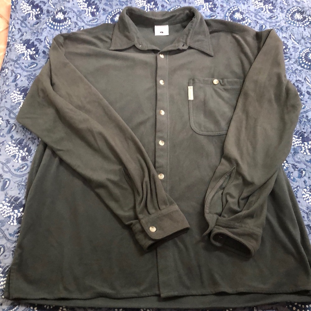 Long sleeve fleece button down